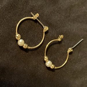 Gold hoop earrings